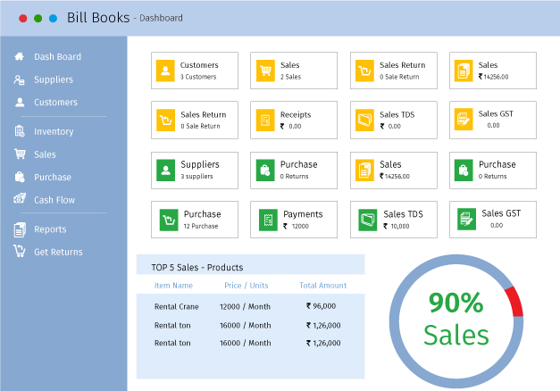 Bill Books - Billing Management Software - Manage your business sales, purchases, payments and customers